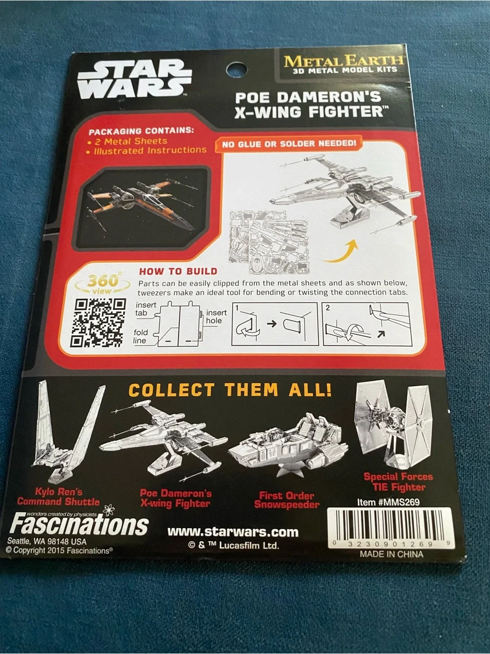 Star Wars Metal Earth 3D Model Kits - 3 Pack